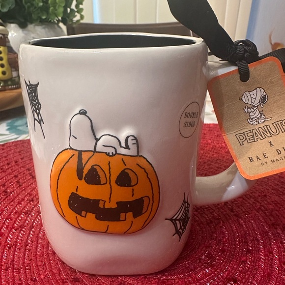 Rae Dunn Other - Rae Dunn Peanuts Halloween Mug - White and Orange